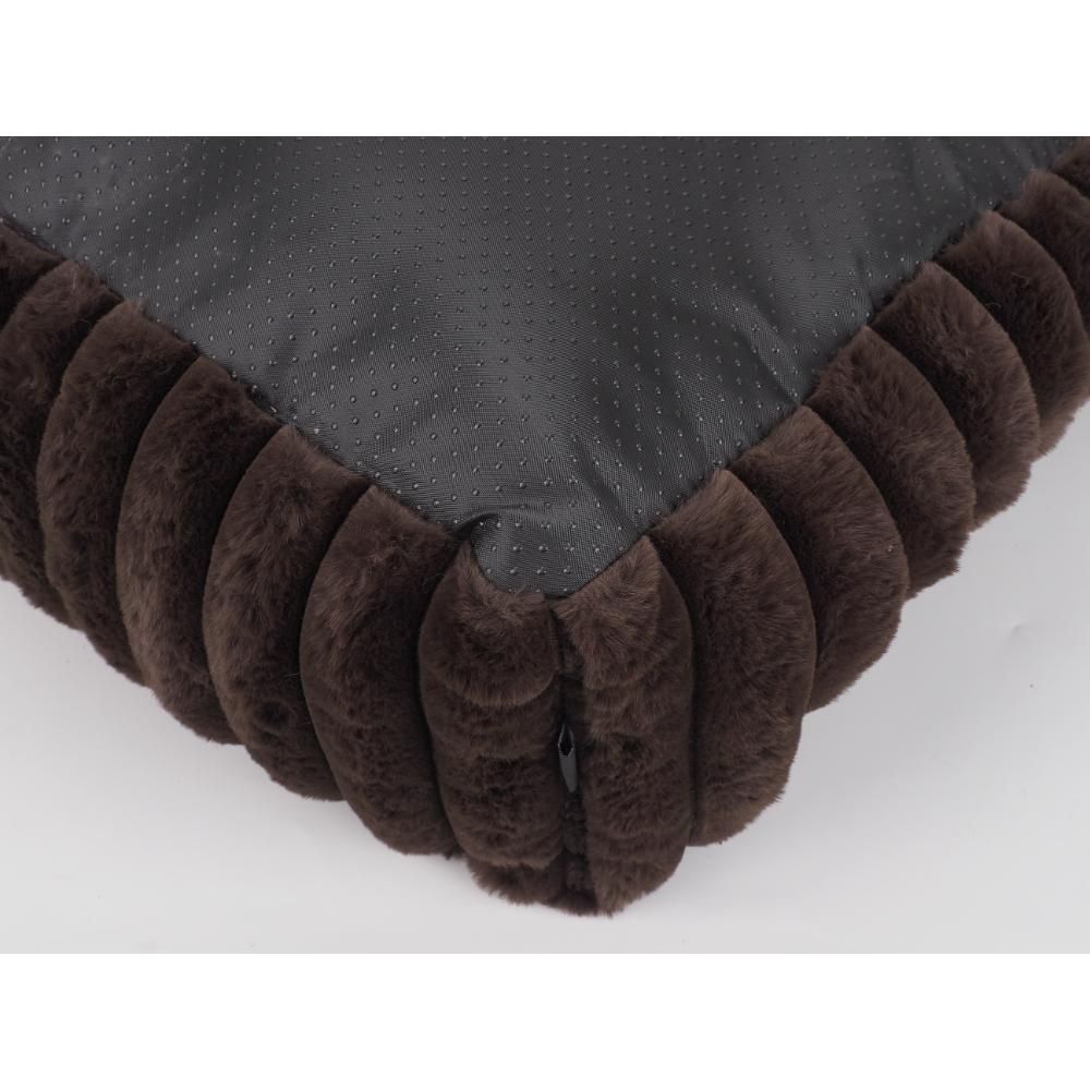 Nordic Paws Ripple Square Hundeseng Small, Brun