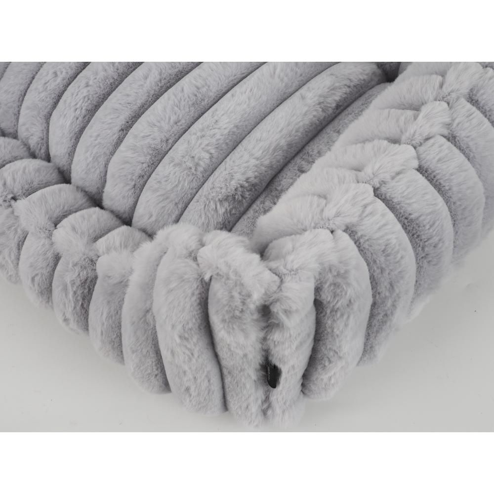 Nordic Paws Ripple Square Hundeseng Small, Grå