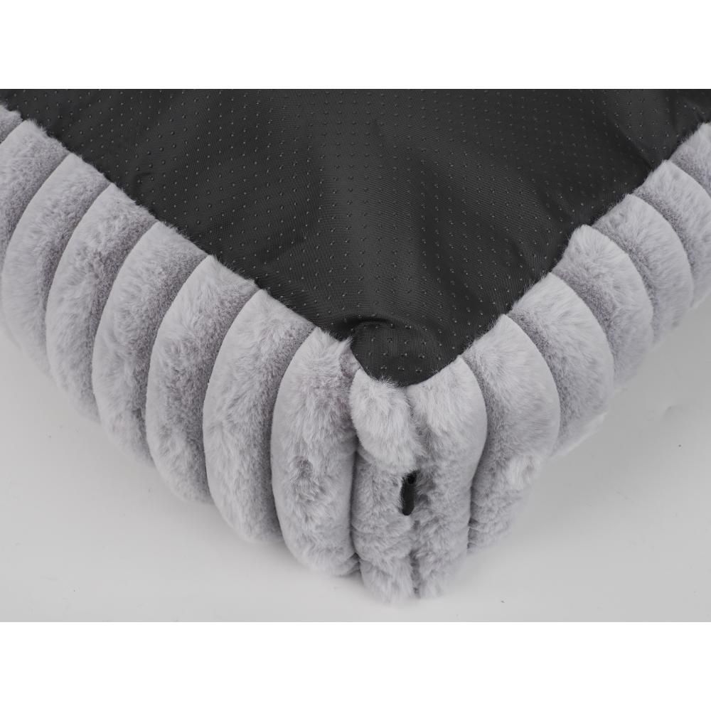 Nordic Paws Ripple Square Hundeseng Medium, Grå
