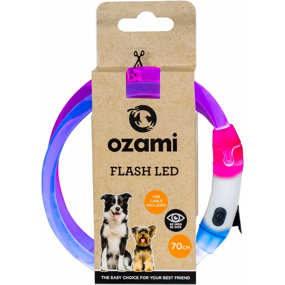 Ozami Flash Led Collar Multicolour 70cm