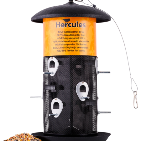Hercules Metal fugleautomat til frø med ruminddeling