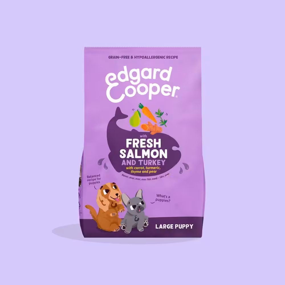 Edgard & Cooper Fresh Puppy Laks & Kalkun 12 kg.