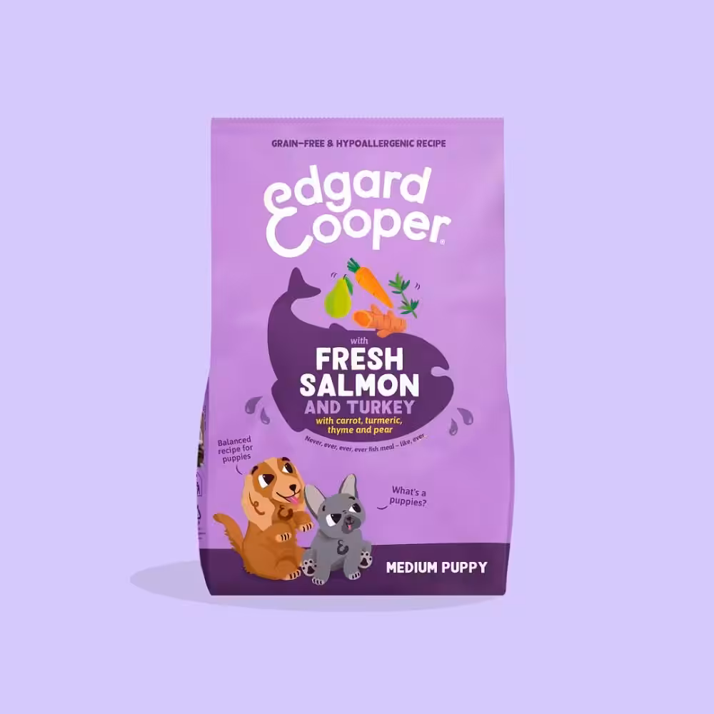 Edgard & Cooper Fresh Puppy Laks & Kalkun 2,5 kg.