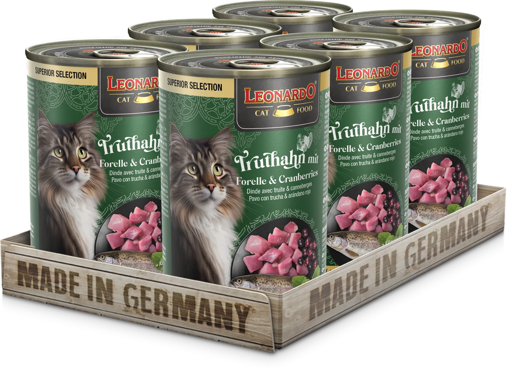 Leonardo Superior Selection Turkey with Trout & Cranberries 400 g.
