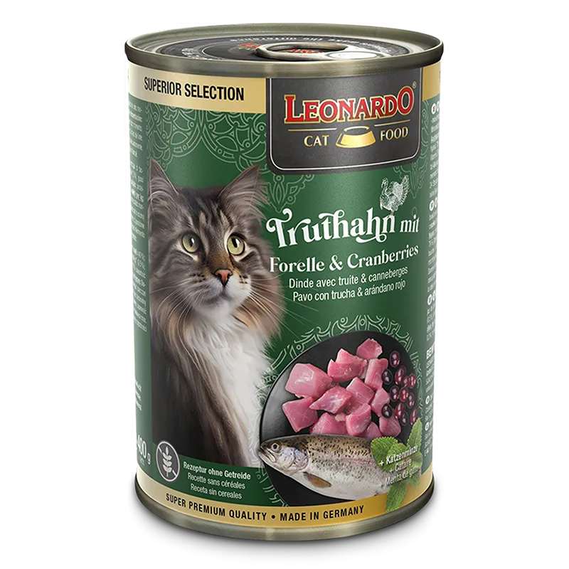 Leonardo Superior Selection Turkey with Trout & Cranberries 400 g.