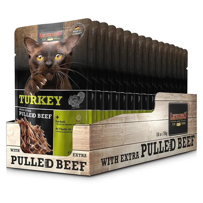 Leonardo Turkey with extra pulled Beef 70 g.