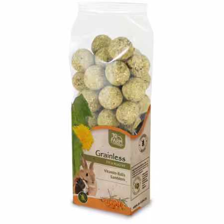 JR Farm Grainless Health Vitaminkugler Havtorn 150 g.