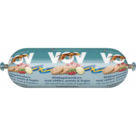 Bozita Vov med okse, kartoffel & Lingon 550 g.