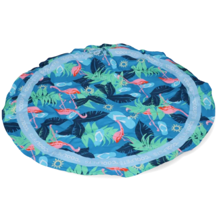 CoolPets Tropical Premium Cooling Mat Flamingo Ø60 cm.