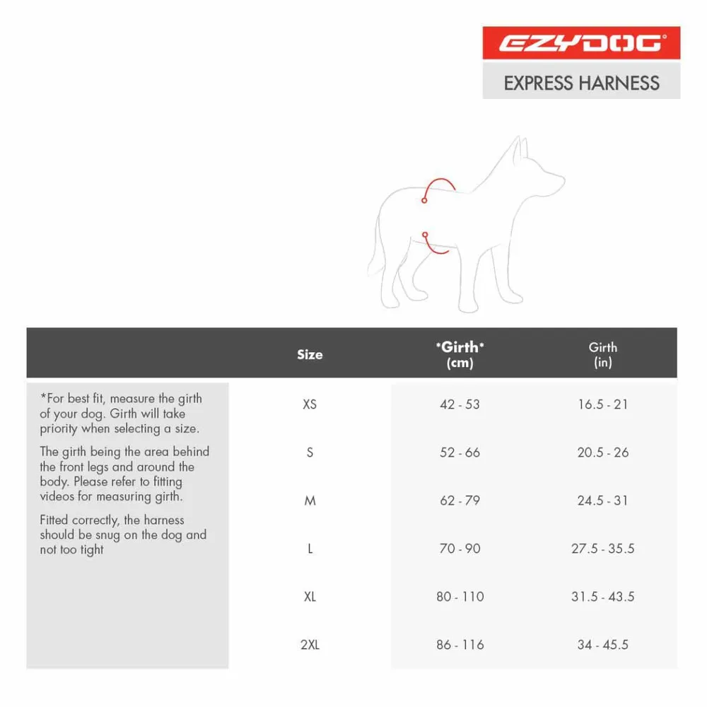 Ezydog sele Express, sort