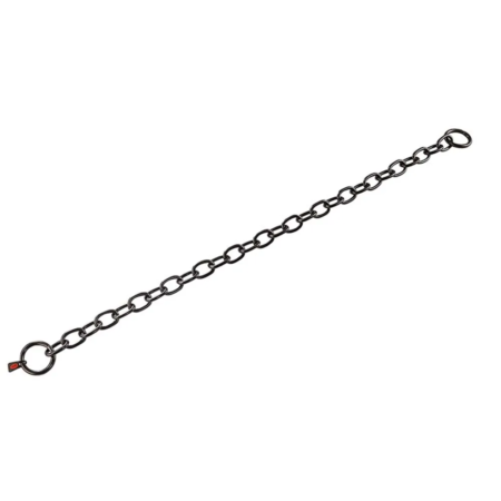 Sprenger HS kvælerhalsbånd Sort Rustfri store led 4 mm. 54 cm.