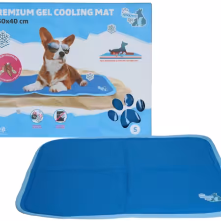 CoolPets Premium Cooling Mat S 40x50 cm. Blå