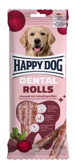Happy dog Dental Rolls Snacks, 92 gram - med rødbeder
