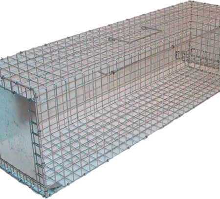 Mårfælde Galvaniseret Med 1 Indgang 83x25x34 cm.