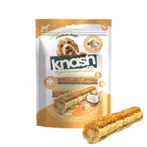 Knash Digestive Loofa Tandplejegodbid, Græskar & Ingefær 7 stk.