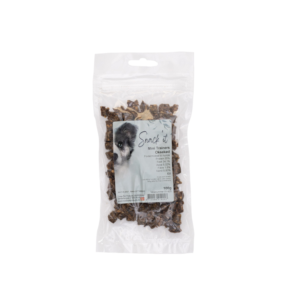 Snack'it Mini Trainers Oksekød 100 g. - Billede 3
