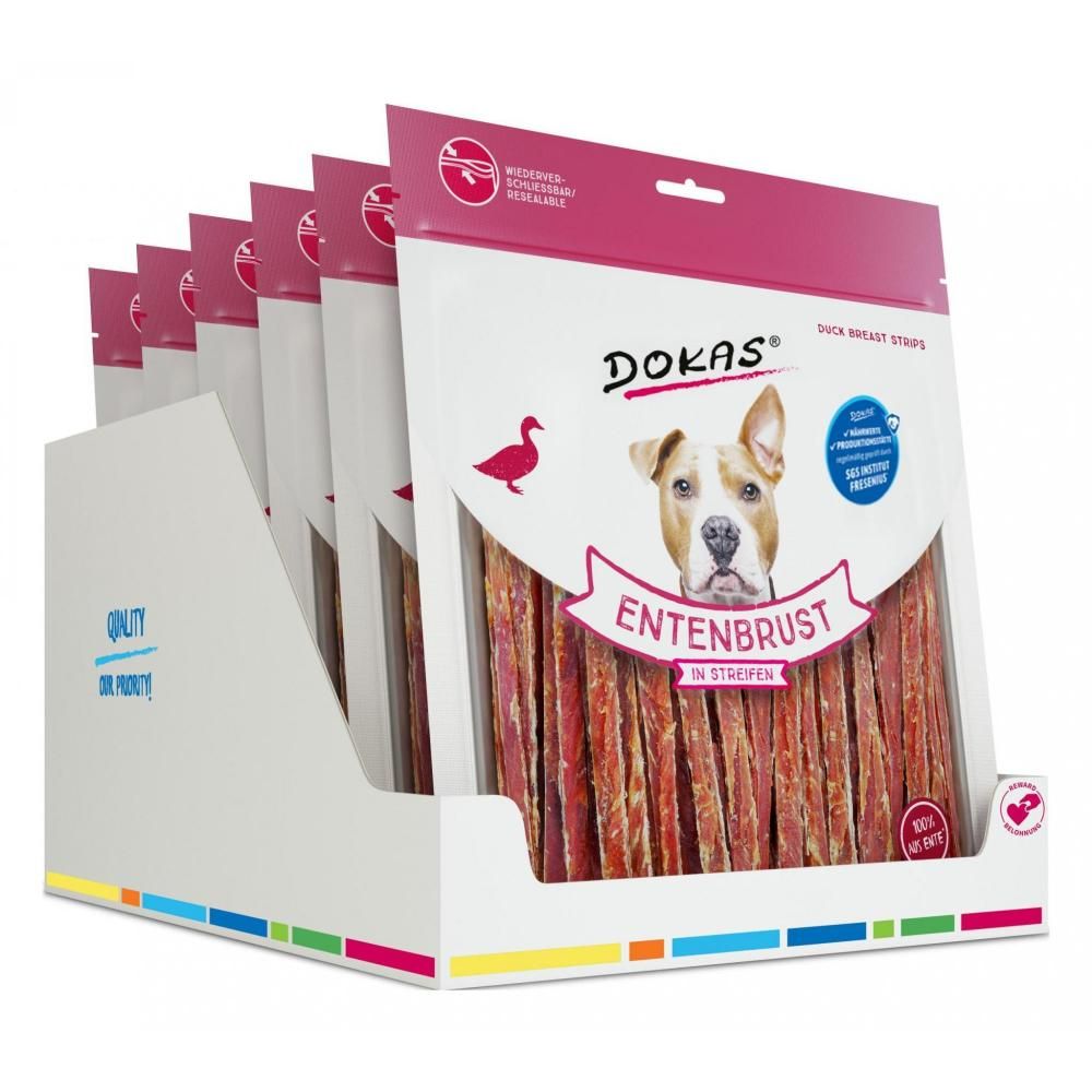 Dokas Andebryststrimler 500 g.