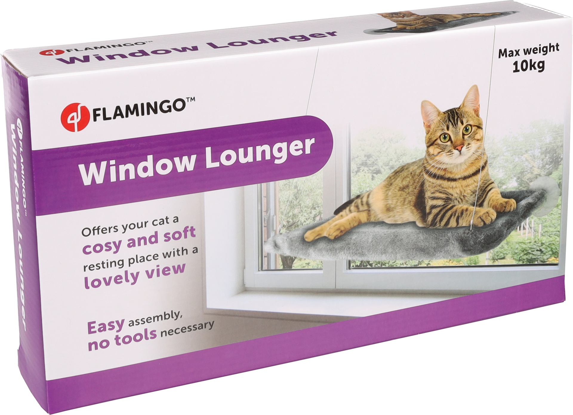 Flamingo window lounger chill rectangle grey