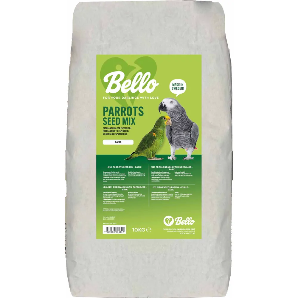 BELLO PARROT SEED MIX BASIC 10KG