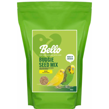 BELLO BUDGIE SEED MIX DELUXE WITHOUT SUPPLEMENT 4KG