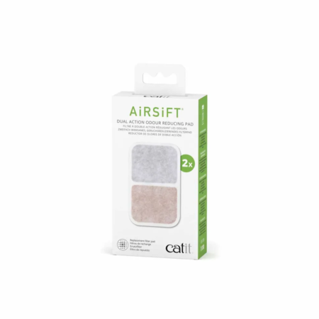 AirSift-kattebakkefilter med dobbeltvirkende effekt (2-pak)