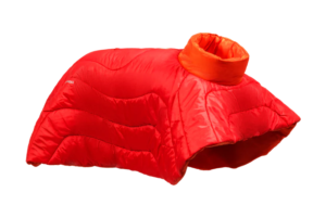 Ruffwear Sovepose Poncho, rød.