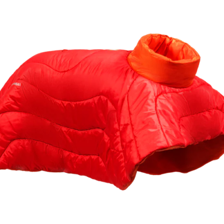 Ruffwear Sovepose Poncho, rød.