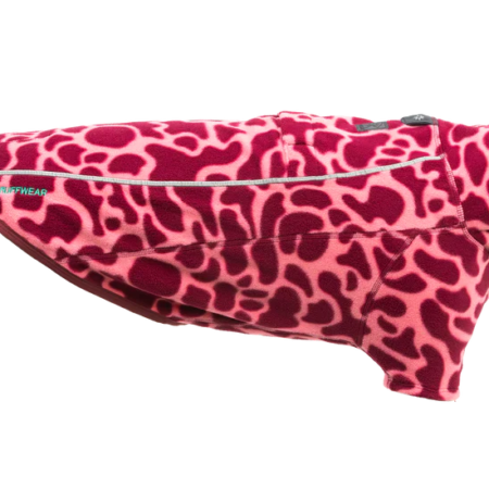 Ruffwear fleece jakke, rød/pink.