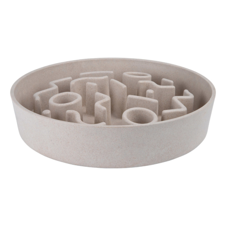 [WA6861] District 70 BAMBOO Dog Slow Feeder Ø28cm Merengue