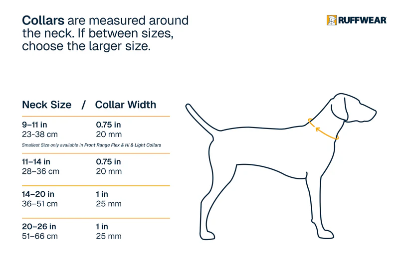 Ruffwear Front Range Flex halsbånd Bassalt Gray.