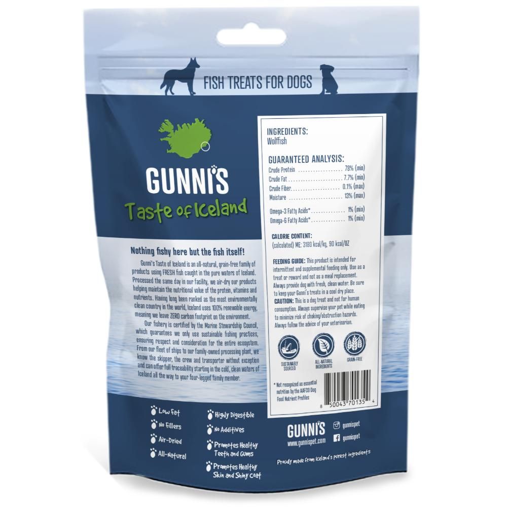 Gunnis Tyggepinde Havkat 3 stk. 90 g.