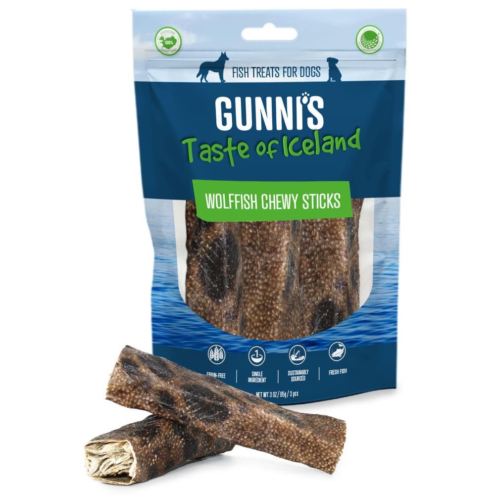 Gunnis Tyggepinde Havkat 3 stk. 90 g.