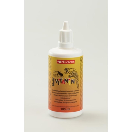 Diafarm Multivitamin til fugle og gnavere, 100 ml.