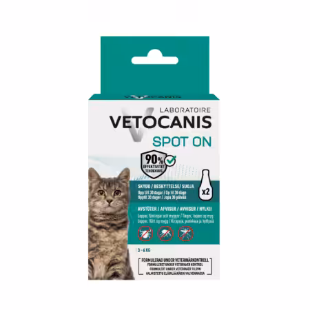 Vetocanis Anti-parasit Spot on Kat 3-6 kg.