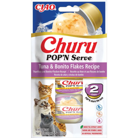 Churu Pop'n Serve Tuna & Bonito Flakes Recipe