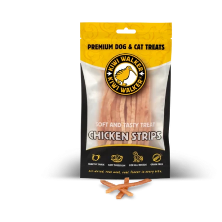 Kiwi Walker Air dried Soft Chicken Strips 100 g.