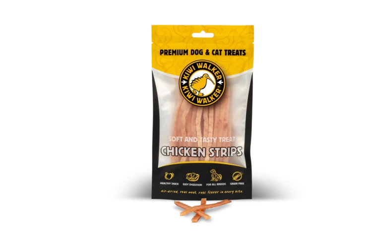 Kiwi Walker Air dried Soft Chicken Strips 100 g.