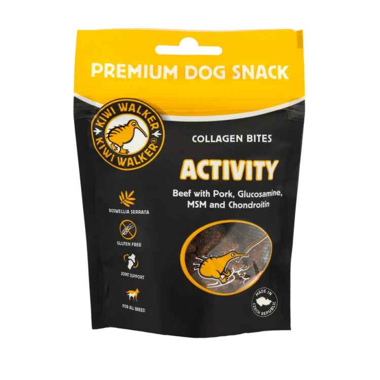 Kiwi Walker Activity Collagen Bites (Glucosamin, MSM og Chondriotin) 77 g.