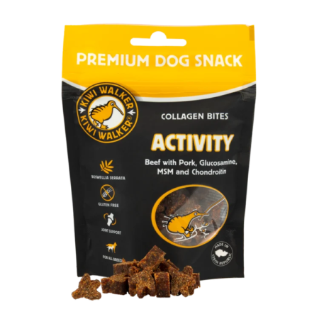 Kiwi Walker Activity Collagen Bites (Glucosamin, MSM og Chondriotin) 77 g.