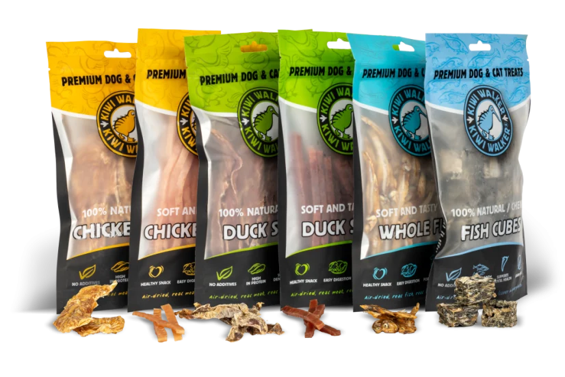 Kiwi Walker Air dried Fish Skin Cubes 100 g.
