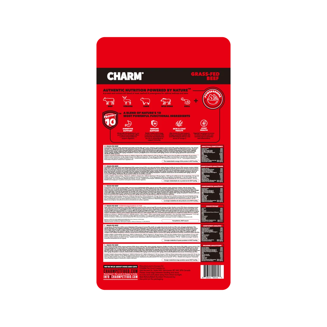 CHARM Grass-Fed Beef hundefoder - Billede 2