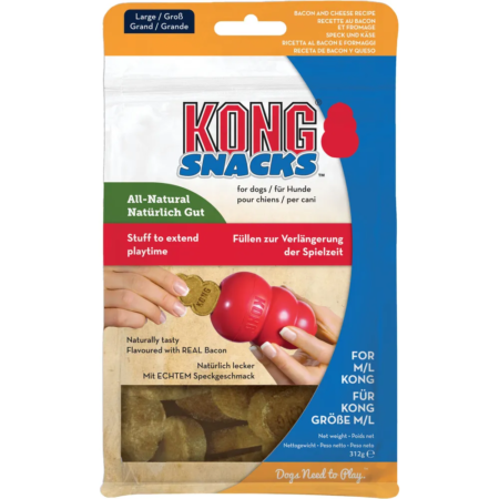 Kong Snack Bacon & Cheese Large 312 g.