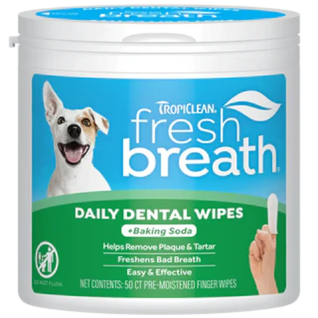 Tropiclean Daily Dental Wipes 50 stk.