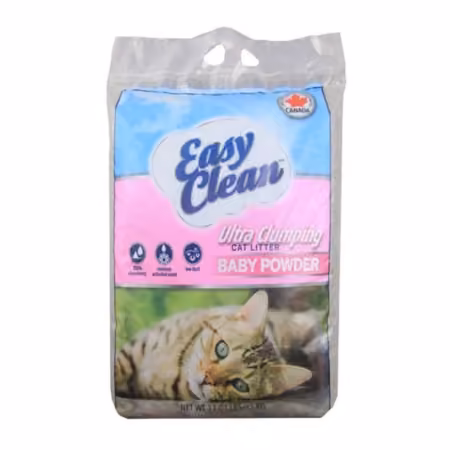 Kattegrus EasyClean Babypudderduft 15 kg.