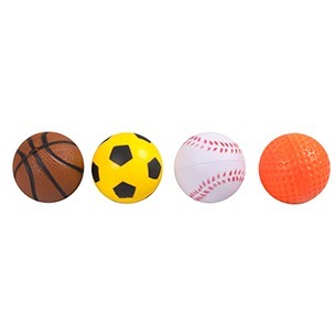 Flamingo Sponge Sport Balls 4 stk