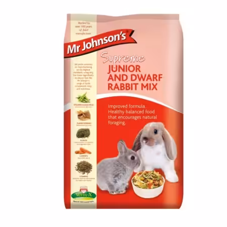 Mr. Johnson's Junior & Dværg Kanin Mix 2,25 kg.