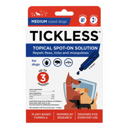 Tickless Topical Spot-On Hund, Medium 20-40 kg.