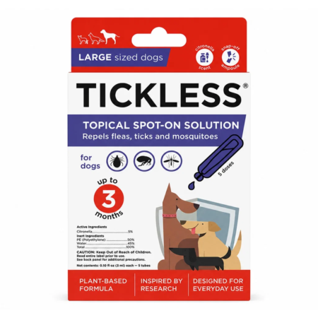 Tickless Topical Spot-On Hund, Large 40-60 kg.